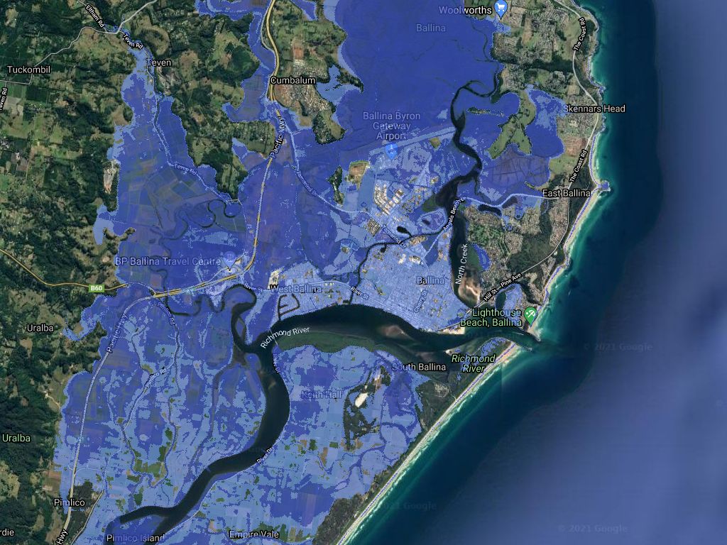 Flood Map Sunshine Coast Coastal Risk Australia